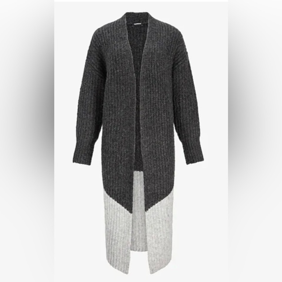Express NWT Color Block Duster Cardigan Size Small - Picture 5 of 11